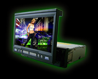 DVD Player mit einen TFT LCD Monitor  für den DIN  Schacht